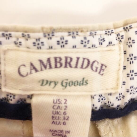 5/$25 Cambridge Nautical Anchor Print Khaki Shorts - Picture 6 of 6